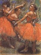 Edgar Degas Dancer in the red painting